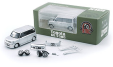BM Creations Toyota 2000 bB - Silver - RHD 1:64 Scale Diecast Car 64B0379