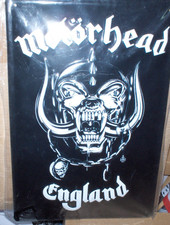 MOTÖRHEAD ENGLAND  Blechschild  ca. 30 x 20 cm  schwarz Lizenz, Neu,OVP