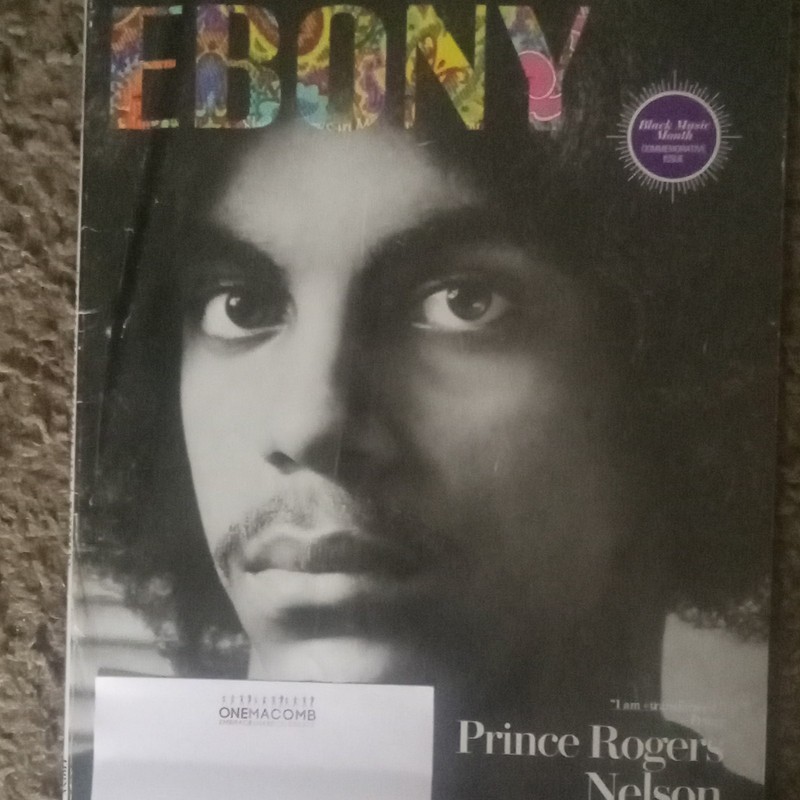 EBONY Magazine PRINCE 1958-2016 / JUNE 2016 Issue / Black Music Month Issue
