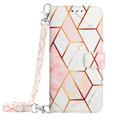 Crossbody Marble Card Wallet Case Flip Stand Phone Cover Women For Various Phone