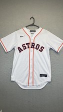 Houston Astros Jersey Mens Small White Home MLB Baseball Bregman 2 Nike Button