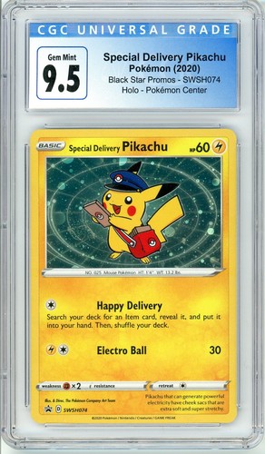 Special Delivery Pikachu graded CGC 10 for sale on eBay