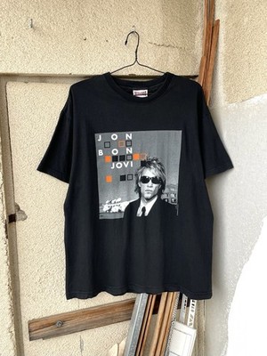 Vintage 2000 Jon Bon Jovi Crash Tour Rock Band T-Shirt Size XL Black