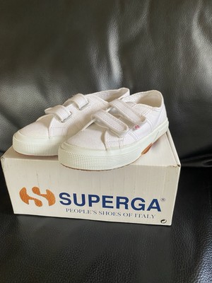 NEU Superga Classic Sneaker weiß Klettverschluss Gr. 33 unisex