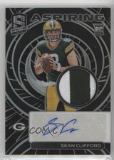 2023 Panini Spectra Aspiring Hyper Prizm 51/60 Sean Clifford Patch Auto 1a39