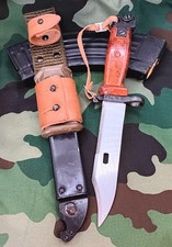 Romanian Type II Bayonet w/ Complete Sheath - Cugir Arsenal Cold War UNISSUED #1