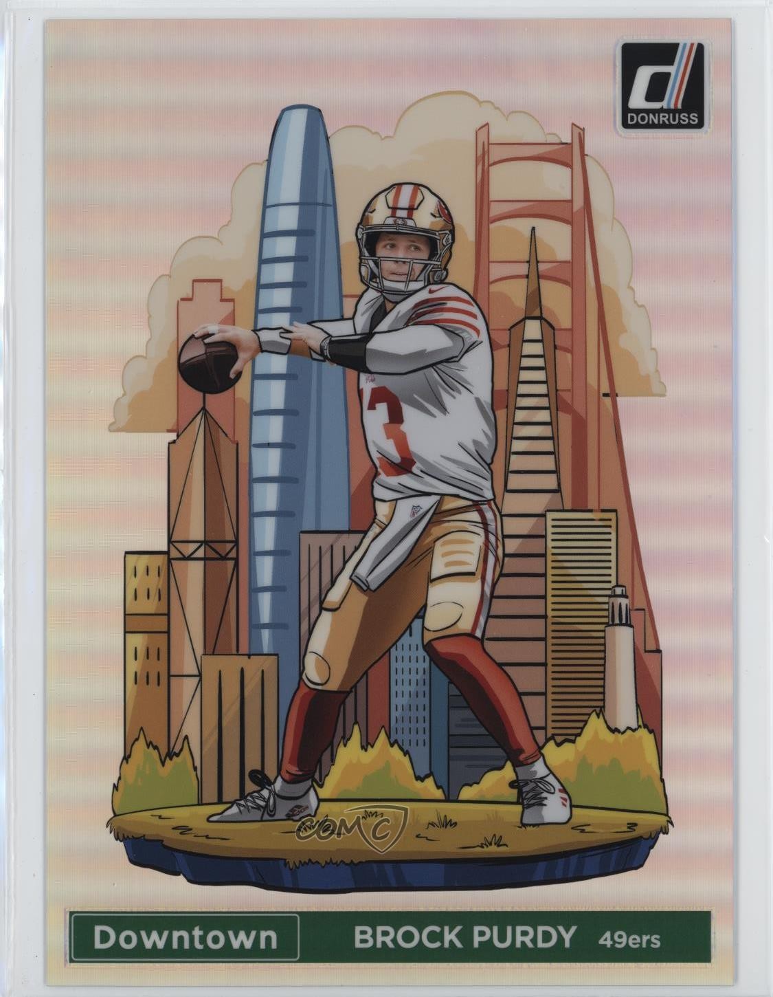 2024 Panini Donruss Downtown! Oversized Brock Purdy #4 0ie5