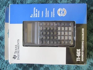 Vintage Texas Instruments TI-60X Programmable Scientific Calculator With Cover