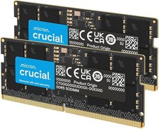 Crucial DDR5 5600 SODIMM 32GB CL46 CT32G56C46S5 Laptop Memory Intel AMD Dell