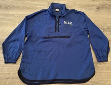 Rare 90s Vintage NIKE Spell Out Swoosh Anorak Pullover Windbreaker Jacket SZ XL