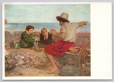 c26053 John Everett Millais Kunst Gemälde Postkarte 1974 Stempel