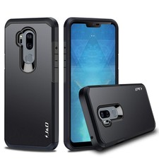 Funda resistente a prueba de golpes de doble capa de alta resistencia para LG G7 ThinQ - negra
