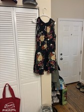 Target Womens Dress Size L Black and Floral