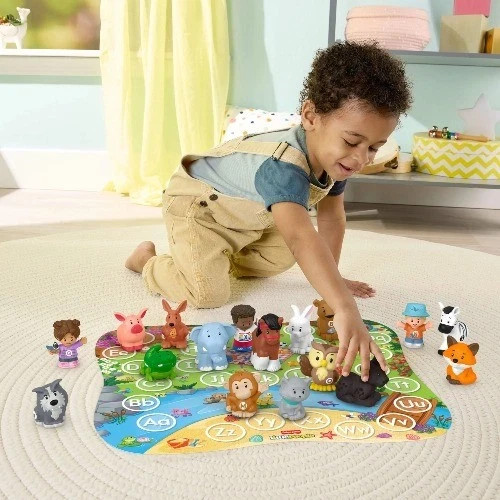New - Fisher Price Little People Alphabet Fun Playset with 26 Figures & Playmat