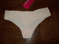 NWT COMMANDO STRETCH BUTTER MID RISE THONG PANTIES CT16 blush S