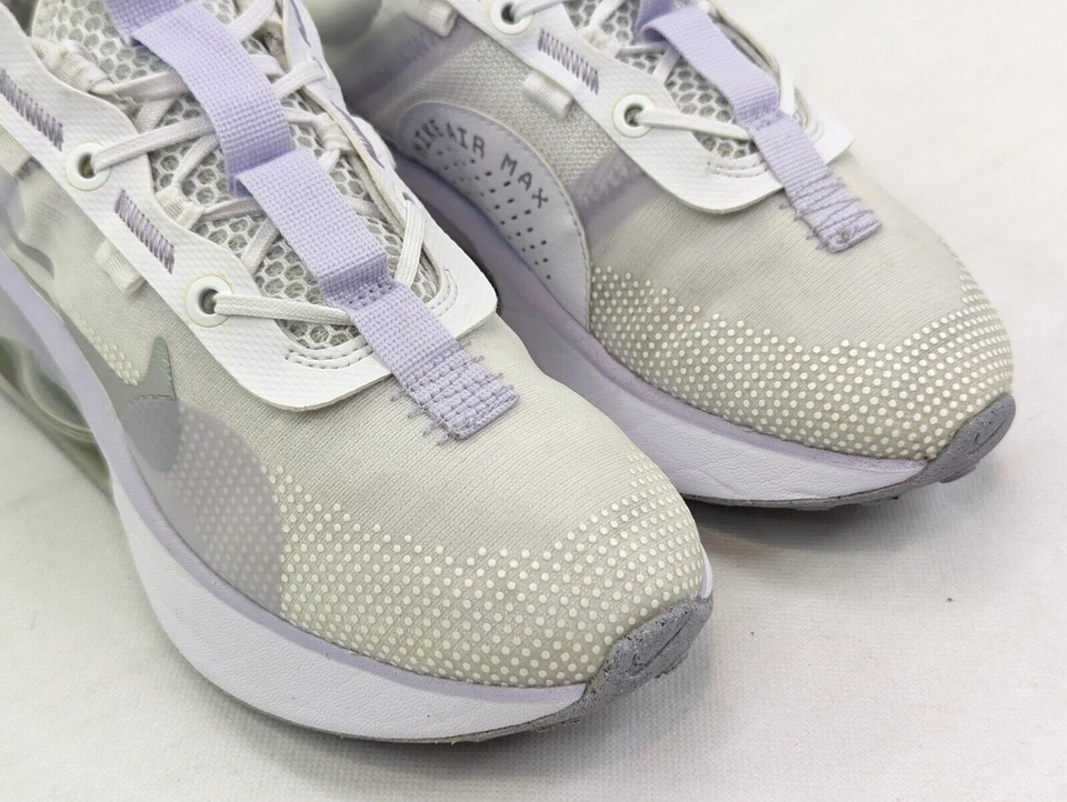 Nike Air Max 2021 GS Running, Juvenil 5 = Mujer 6.5, Blanco Puro Violeta DA3199 Foto 4 de 4