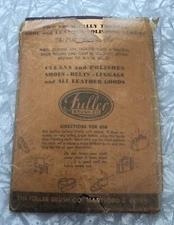 Fuller Brush Co. Two Chemically Treated Shoe/Leather Polish Cloths 1950s