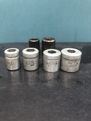 Sortiment Oldtimer Ausland Sechskantantrieb AF Steckschlüssel 1/4, 5/36, 3/16, 7/16