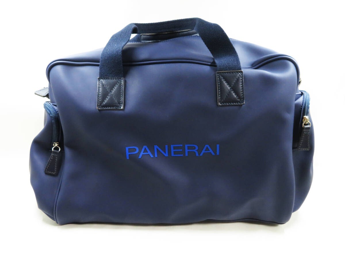 パネライボストンバッグ ノベルティ ネイビー　PANERAI PANERAI Watch Novelty Navy Blue PVC Boston bag wz/Storage