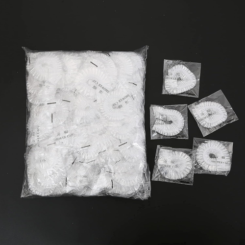 100 Pezzi Cuffie Doccia Monouso,Cuffia Doccia Donna,Cuffie Capelli Cuffie,Per Ho - Foto 5 di 12