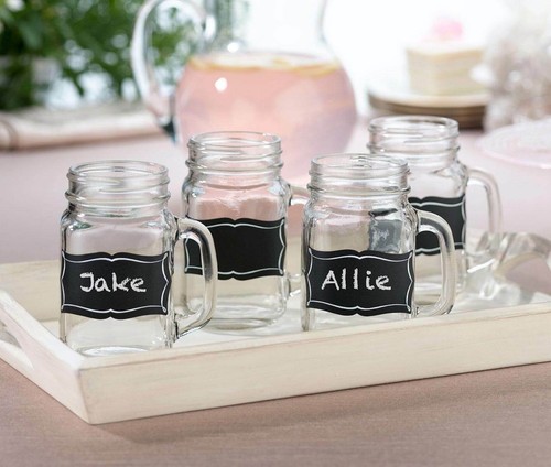Lot of Lillian Rose Shower Chalkboard Glass Clings (4) Sets of 20 - Picture 4 of 4