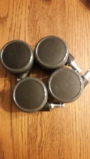 4 pcs 2 1/2" Office Chair Caster Wheels Non-Scratches. 7/16" shank. J2