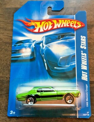 Hot Wheels  68 Mercury Cougar #104 HW   07 Stars Green VHTF! 