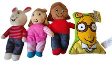 Lot 4 PBS Kids Arthur Mini Pillow Buster DW Francine Plush Character Doll 2023
