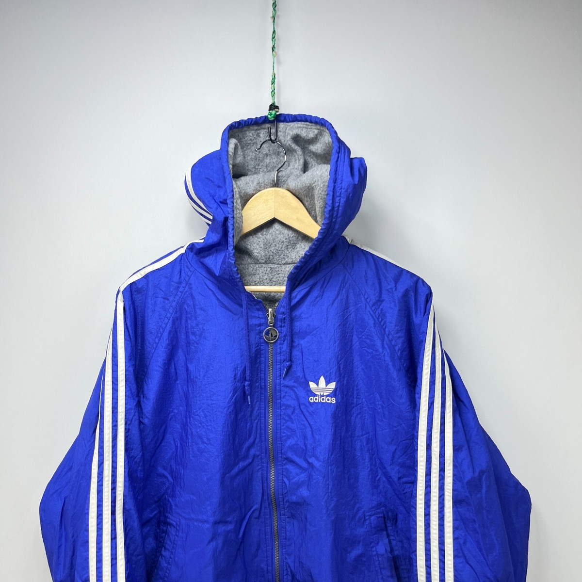 adidas 国旗タグ　90s velor jacket Men's Adidas Vintage 90s Track Top Jacket Red Blue Size L | eBay