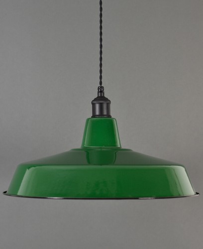 XL Classic Retro Vintage Industrial Factory Enamel Shade Lampshade Steel Pendant - Picture 4 of 42