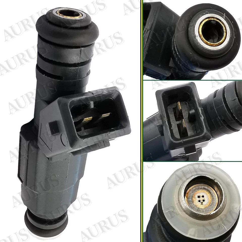 4 inyectores de combustible OEM BOSCH para 1999 2000 Mercury Mystique 2,0 L 0280155887 XS4UAA Foto 3 de 4