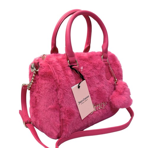 Bolso Bandolera Juicy Couture Free Love Esponjoso Bolso Mediano Rosa Caliente Nuevo - Imagen 5 de 6