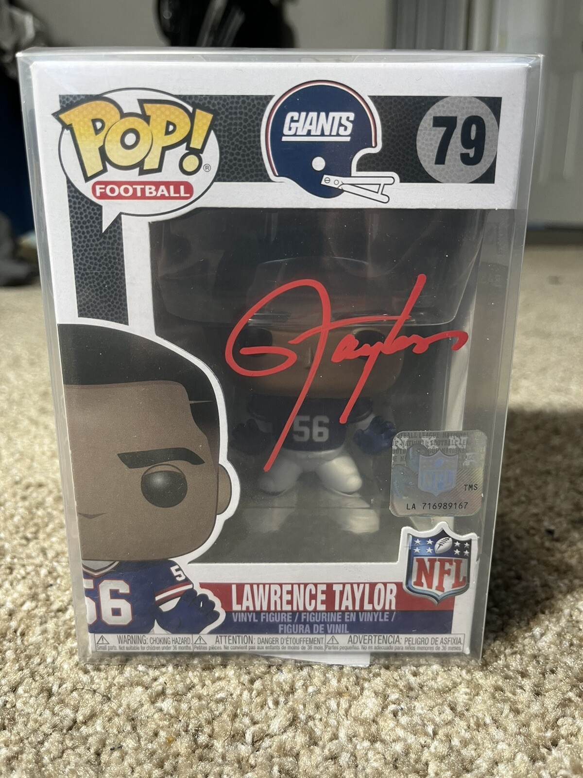 Lawrence Taylor Autographed Signed Funko Pop! 