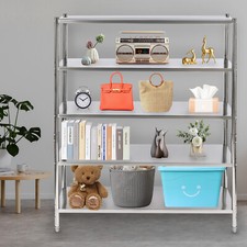 5 Layers Shelving Metal Storage Rack Adjustable Shelves Standing Storage Shelf