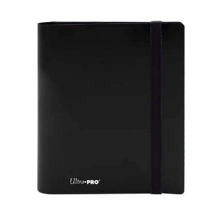 Ultra Pro Eclipse 4 Pocket PRO BINDER JET BLACK Holds 160 Gaming