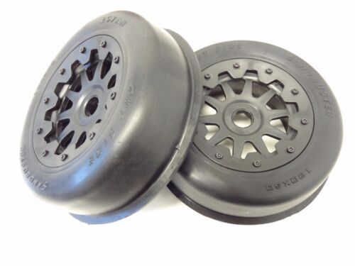1/5 Rovan Front Ribbed Sand Truck Wheels on 10 Spoke Rims Fits HPI Baja 5T 5SC - Picture 1 of 6