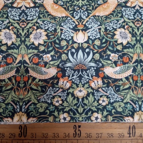 Strawberry Thief William Morris Autumn Cotton Fabric 110cm wide Per Half Metre - Picture 90 of 119