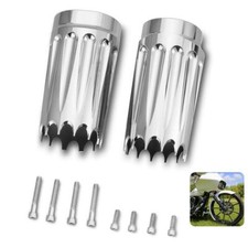 Aluminum Cnc Chrome Fork Cans Boots Cover For...