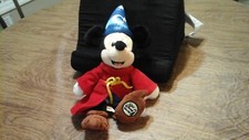 Disney Parks Walt Disney World Sorcerer Mickey Mouse Bean Bag Plush 13''