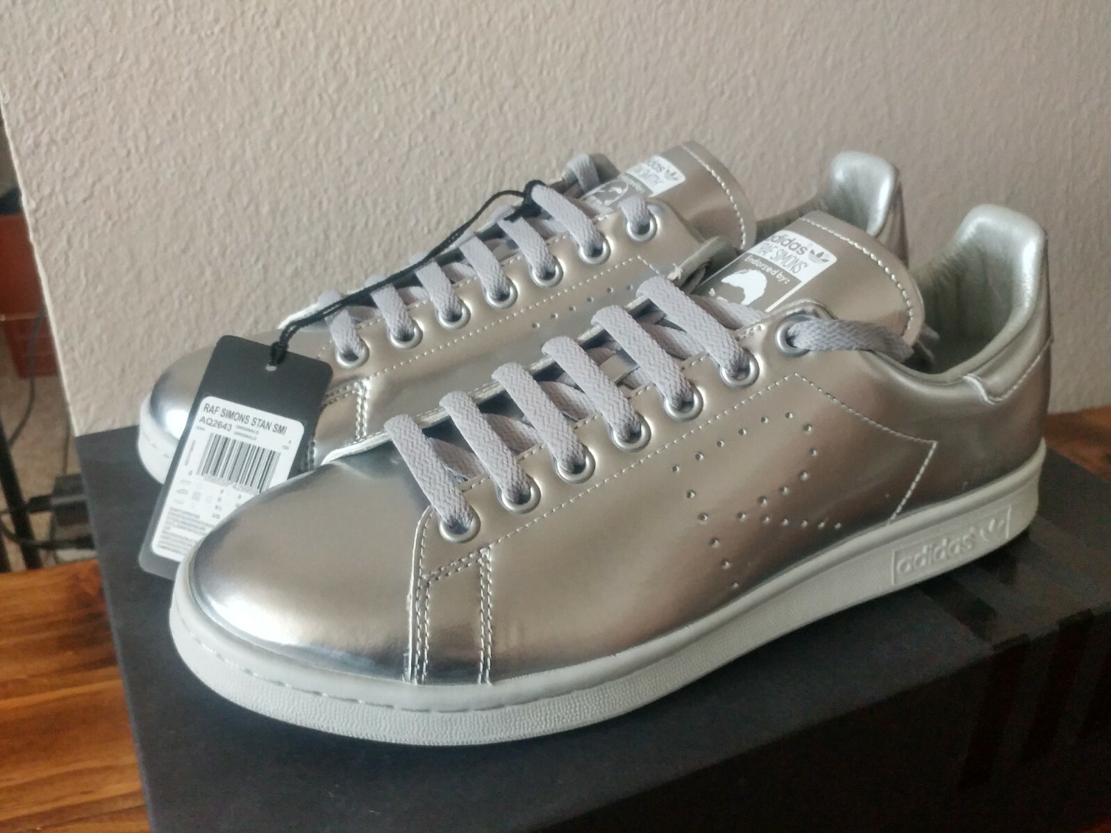 raf simons sneakers silver