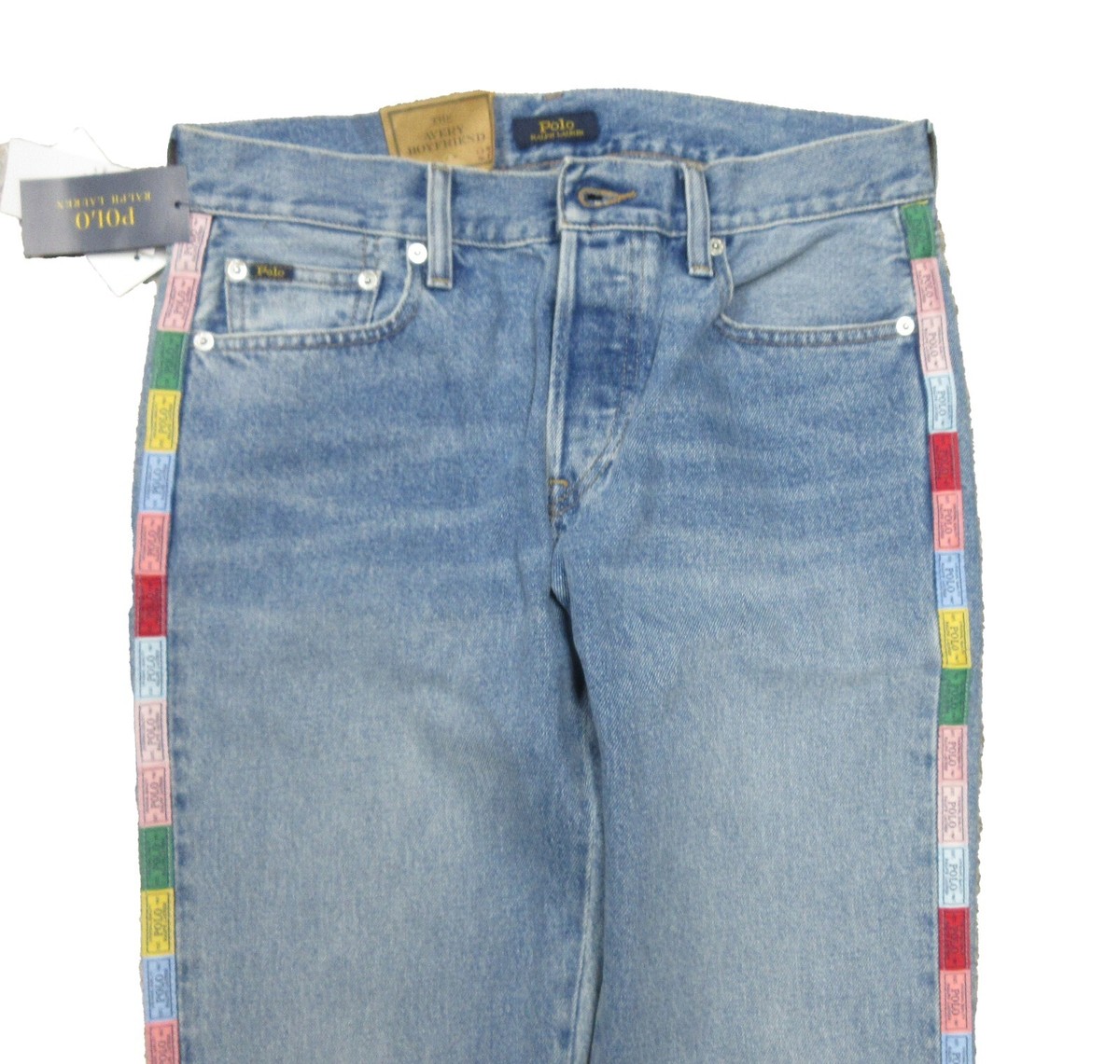 パンツ POLO RALPH LAUREN AVERY BOYFRIEND CP93 Polo Ralph Lauren BLACK Women's Avery Boyfriend Jeans, 27
