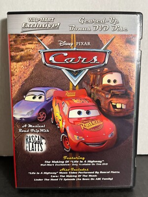 Cars DVD Disney PIXAR Geared-Up BONUS Rascal Flatts Musical