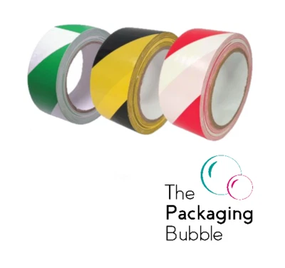 Hazard Warning Tape Rolls Self Adhesive Marking Barrier Safety Social Distancing