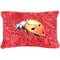 12 X 16 In. Lady Bug On Red Indoor & Outdoor Fabric Decorative Pillow on sale 12 X 16 In. Lady Bug On Red Indoor & Outdoor Fabric Decorative Pillow on sale