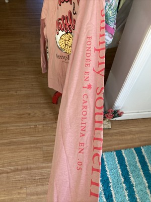 Simply Southern Pink Long Sleeves Sweet 