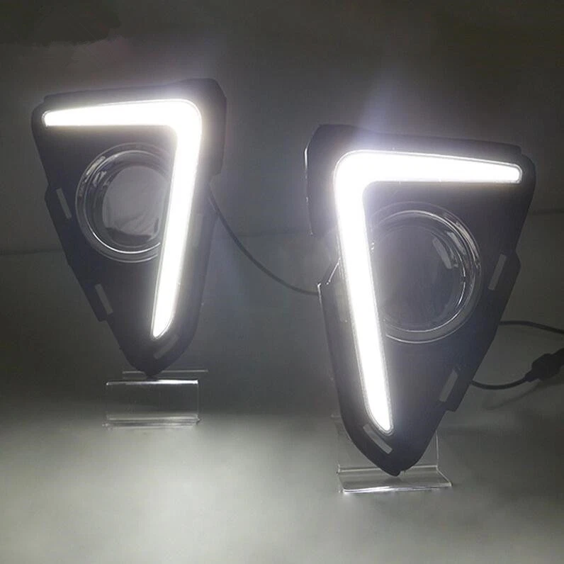 For Toyota RAV4 2016 2017 2018 Front Bumper Side LED DRLs Daytime Running Light - Image 3 of 4