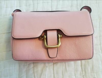 NEW  J CREW PINK FROSTY BLOSSOM EDIT BAG PURSE G1028
