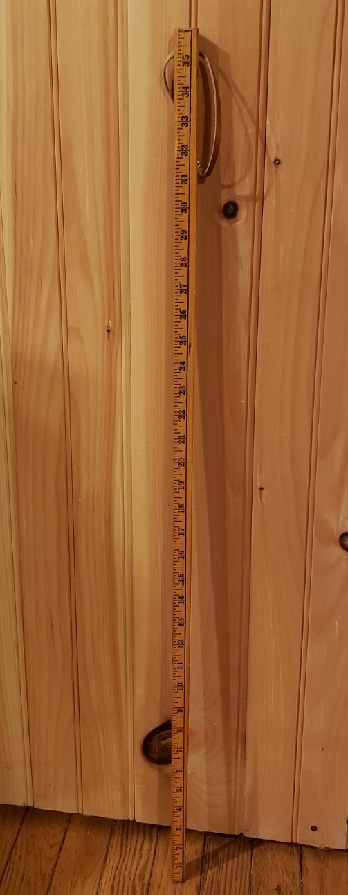 Vintage Wood Square Yardstick "The Old Country Store" Moultonborough