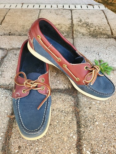 Sebago Docksides Woman's Brick/Blue 