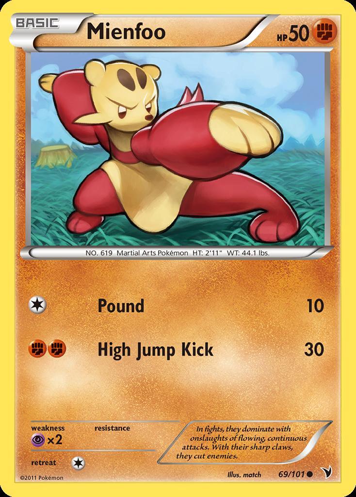 Pokemon Mienfoo (69/109) Noble Victories LP